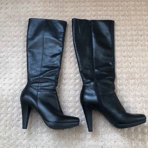 Gianni Bini Leather Knee High Boots